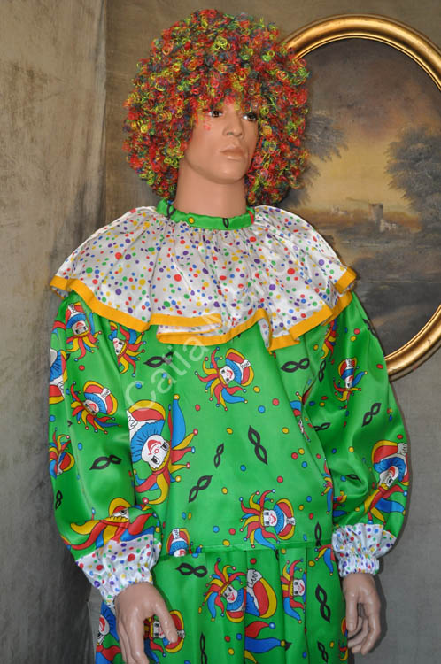 Vestito di carnevale clown pagliaccio (6)