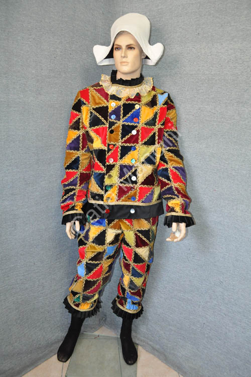 Costume Arlecchino Adulto Sartoria (11)