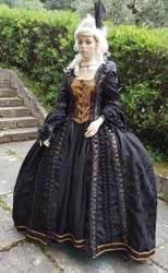 Costume Dama Nera del 1700 Catia Mancini (1)