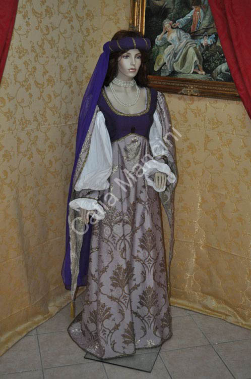 Abito in Stile Medioevale Costume Storico (4)