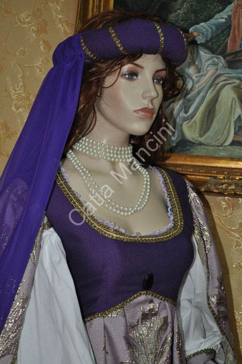 Abito in Stile Medioevale Costume Storico (5)