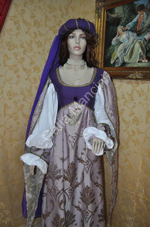Abito in Stile Medioevale Costume Storico (9)