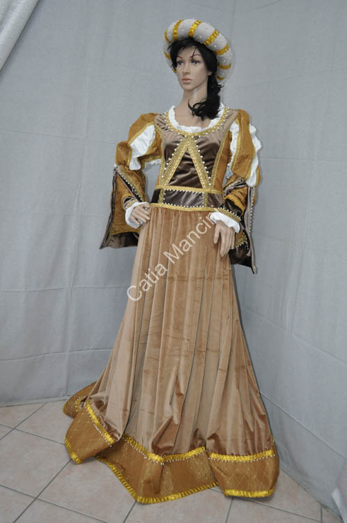 abito storico su misura donna medioevo (3)