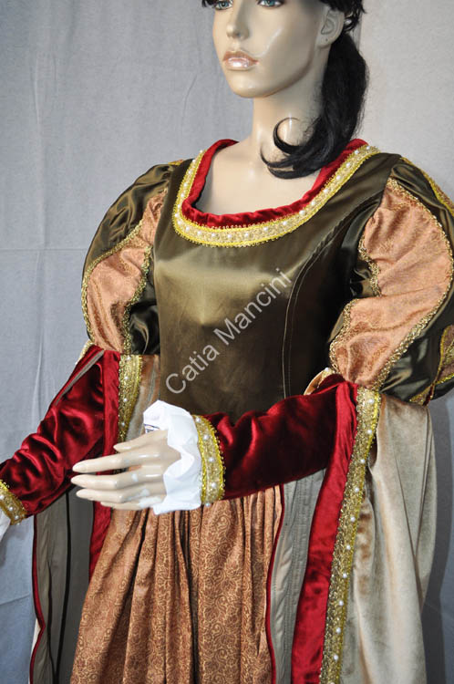 Costume Storico Medioevale Velluto (2)