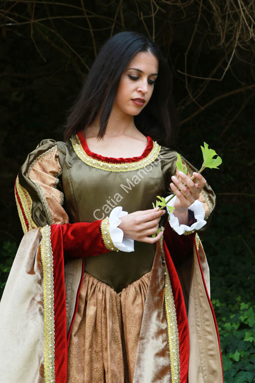 Costume Storico Medioevale Velluto (6)