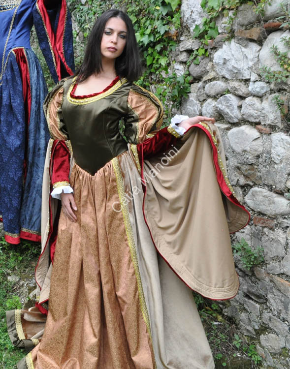 Costume Storico Medioevale Velluto (9)