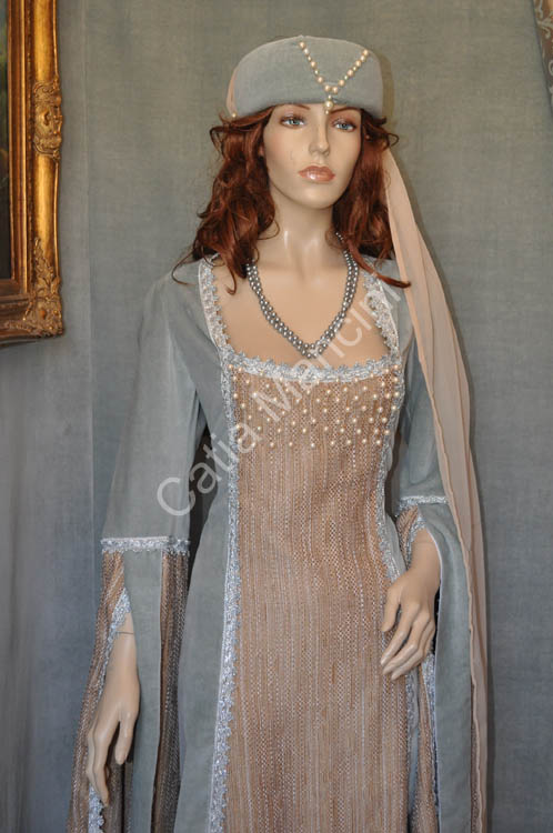 Abito donna adulto del Medioevo Medievale (5)