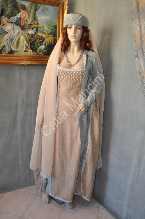 Abito donna adulto del Medioevo Medievale (8)