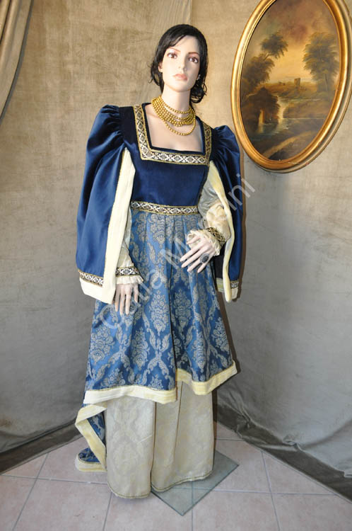 Vestito Medievale del 1350 (11)
