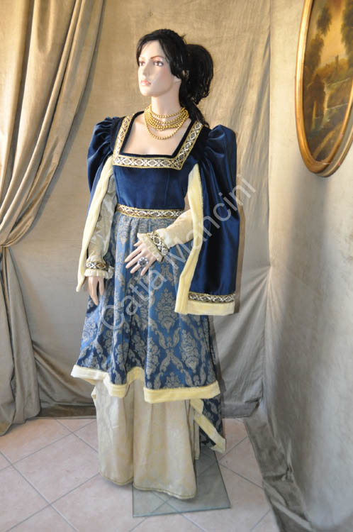 Vestito Medievale del 1350 (14)