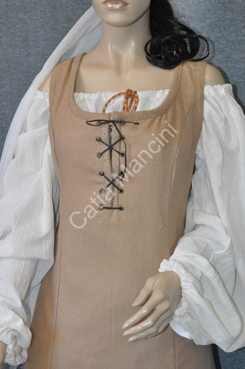 vestito locandiera medievale in lana (4)