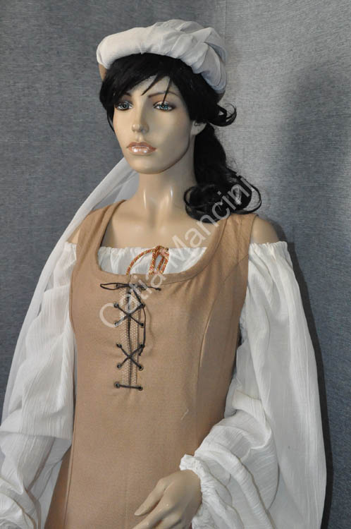 vestito locandiera medievale in lana (6)