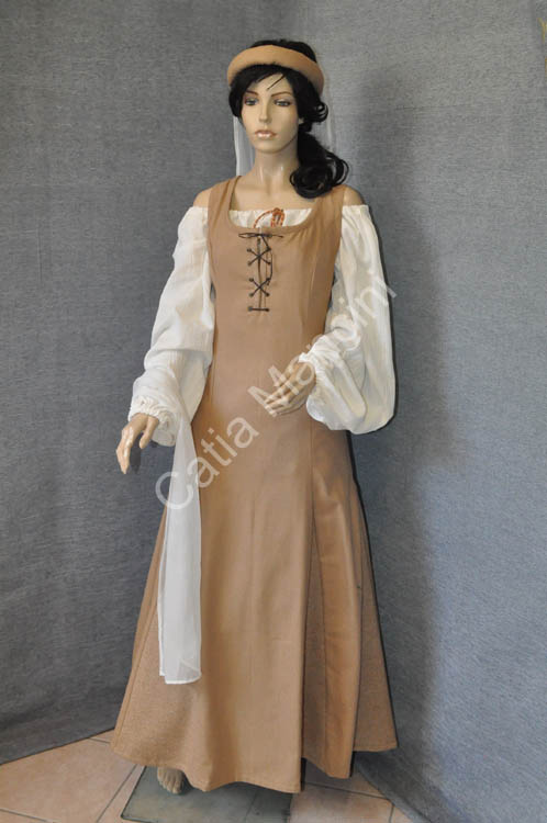 vestito locandiera medievale in lana (9)
