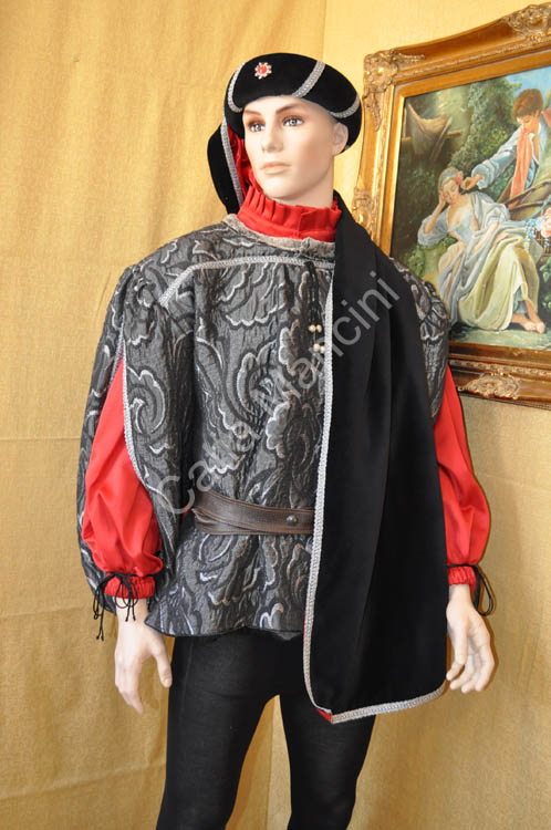 Costume Uomo Medievale con copricapo (15)
