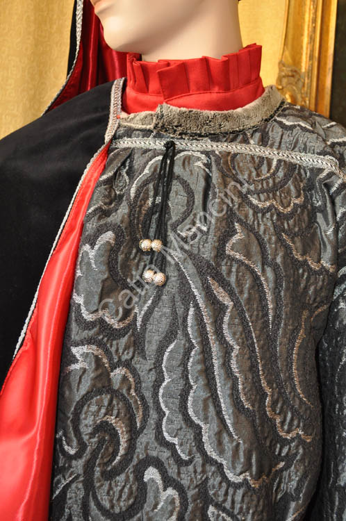 Costume Uomo Medievale con copricapo (8)