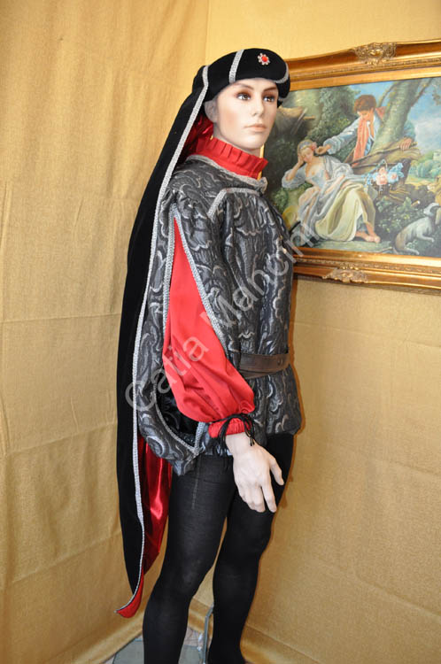 Costume Uomo Medievale con copricapo (9)