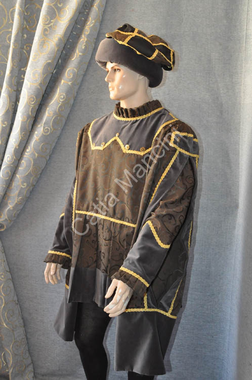 Vestito medievale velluto (10)