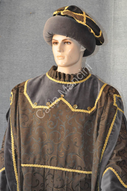 Vestito medievale velluto (11)