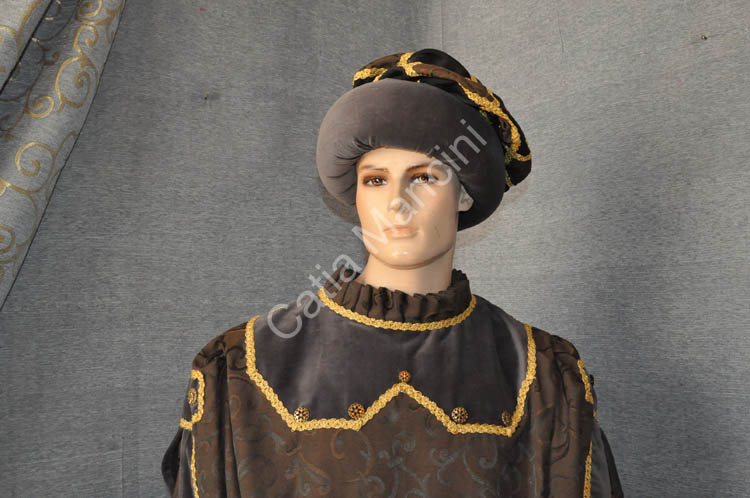 Vestito medievale velluto (13)
