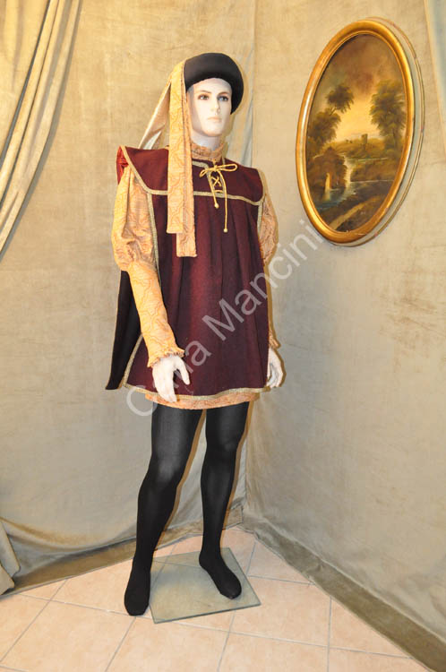 Abito Maschile Medievale del trecento (14)